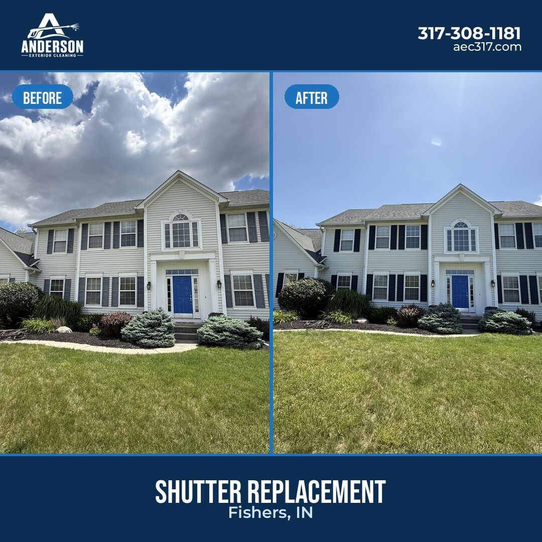 Exterior shutter replacement in Fishers, IN