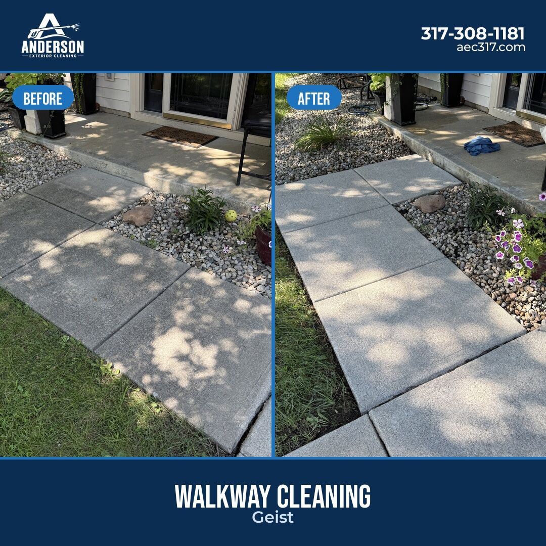 Walkway cleaning near Geist, IN